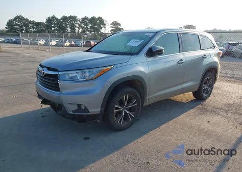 2016 Toyota Highlander Xle V6 from USA, damaged, VIN 5TDKKRFH9GS501657